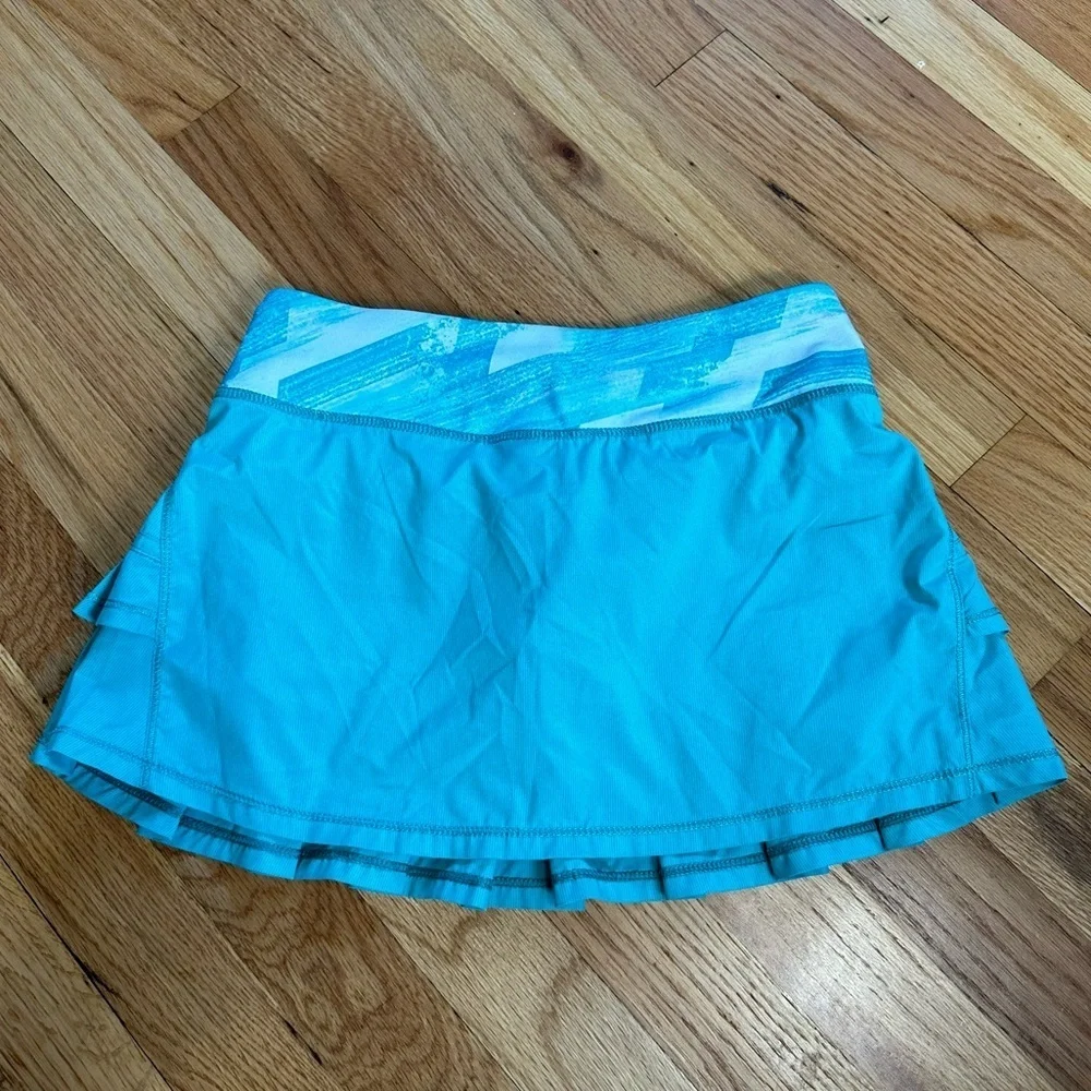 Ivivva Set the Pace Skirt Teal Sz 10